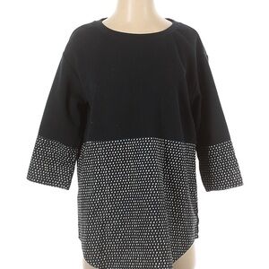 COS Black and White 3/4 Sleeve Blouse